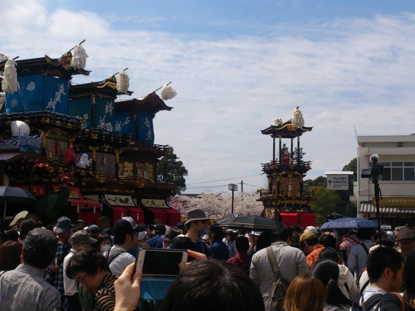 犬山祭　車山　集結　からくり